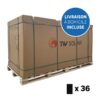 36er-Pack TONGWEI 500Wp doppelseitige Solarmodule, komplett schwarz, 1961 x 1134 x 30 mm