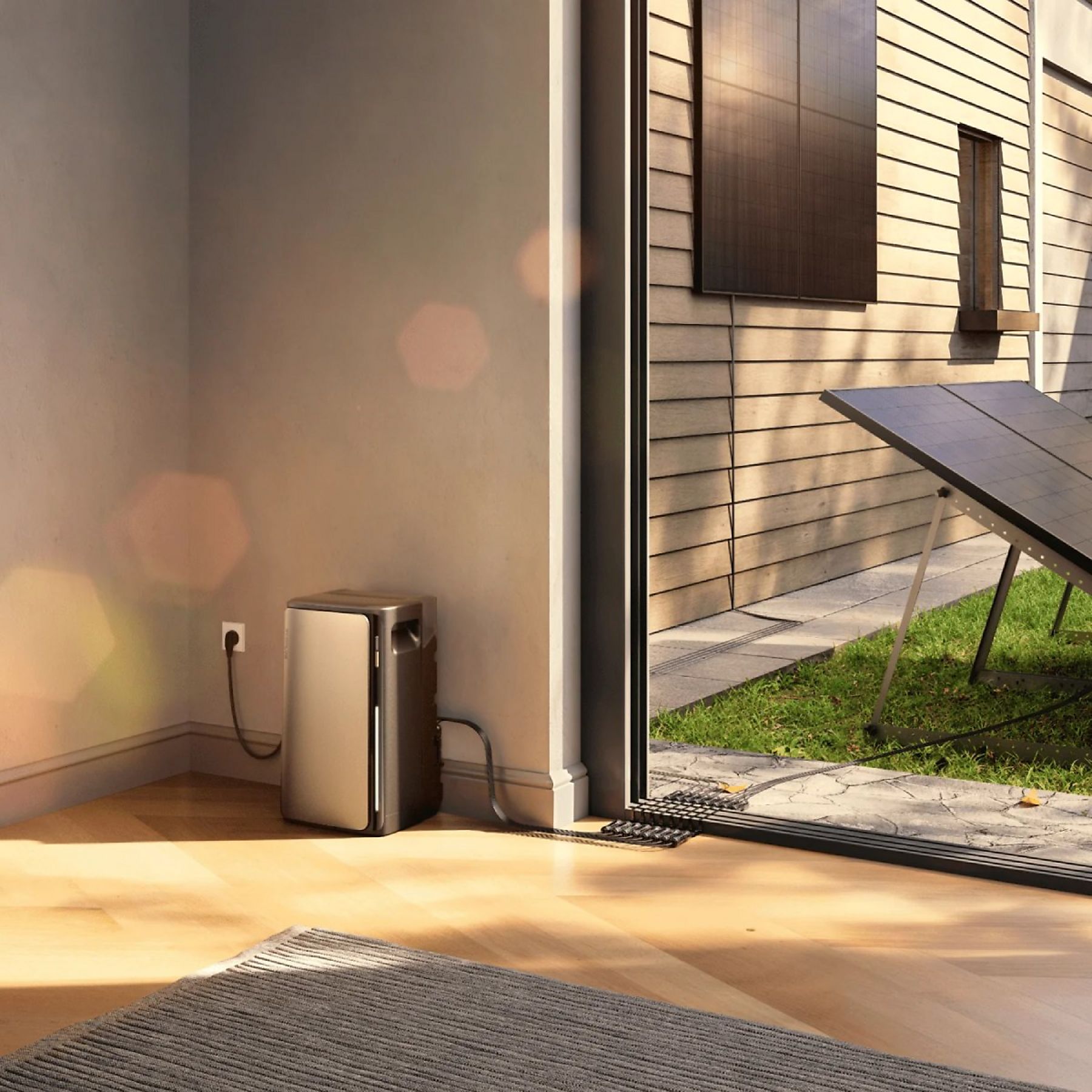 ECOFLOW STREAM Ultra und 5×AC Pro, Kabel, intelligenter Zähler, Solarbatterie, schwarz – Bild 3