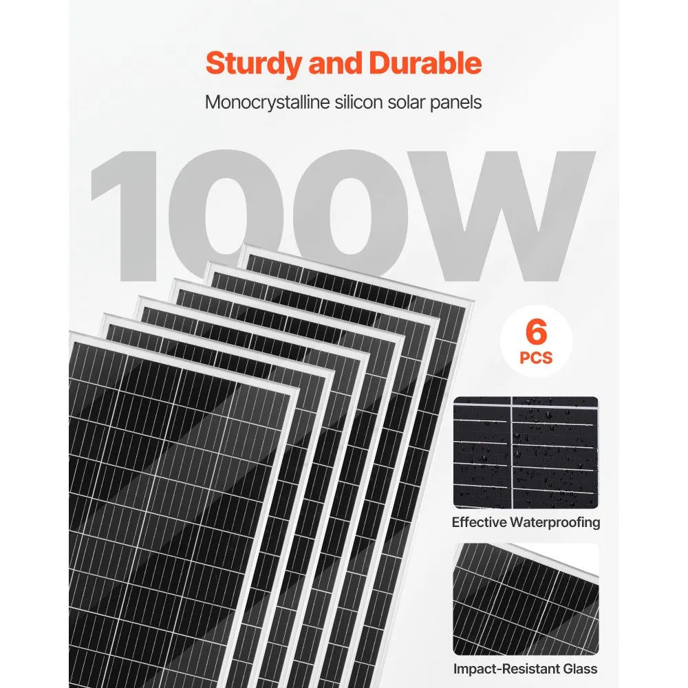 VEVOR Wind- und Solarenergie-Set 24 V 1000 W, 6 Module – Bild 11